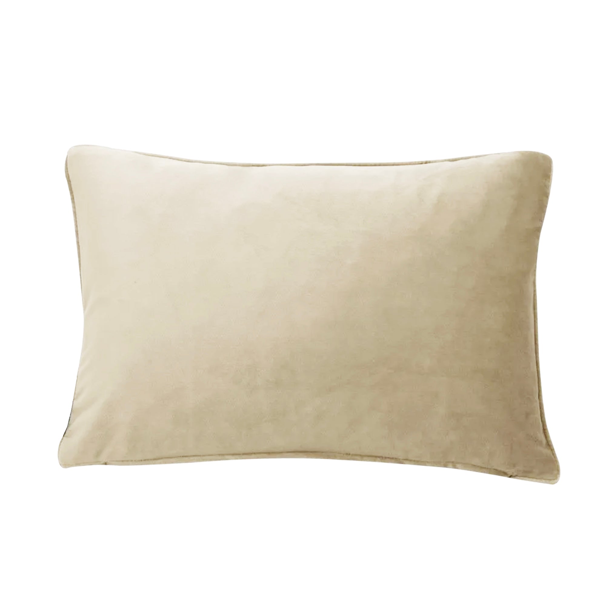 Coussin rectangulaire en velours champagne Malini