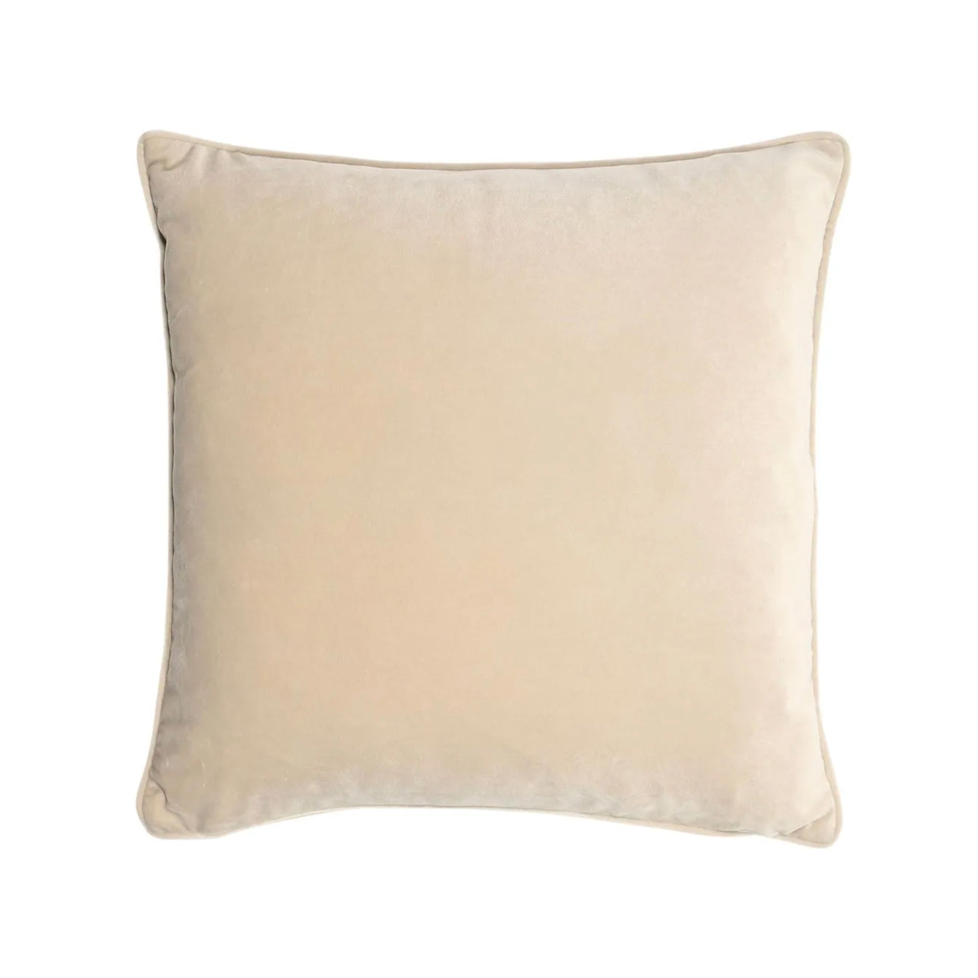 Coussin en velours champagne Malini