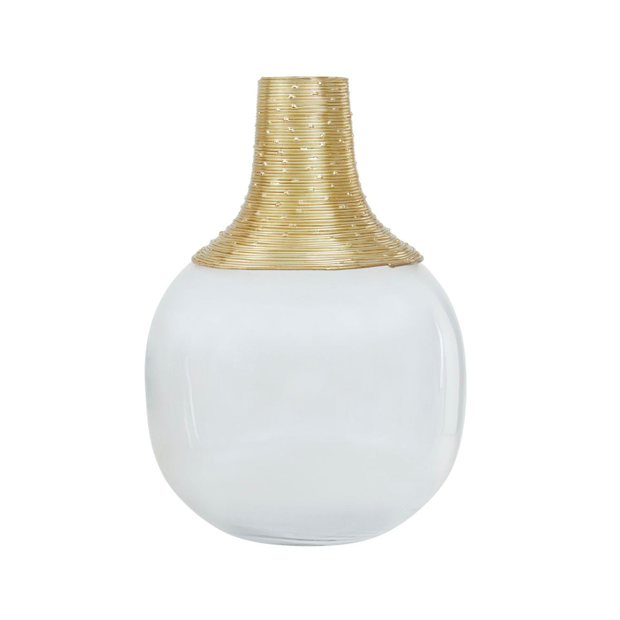 Vase avec détails dorés