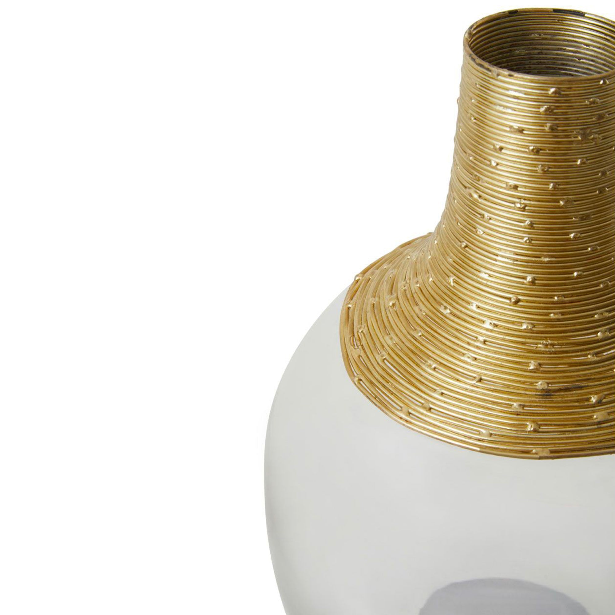 Grand vase avec détails dorés