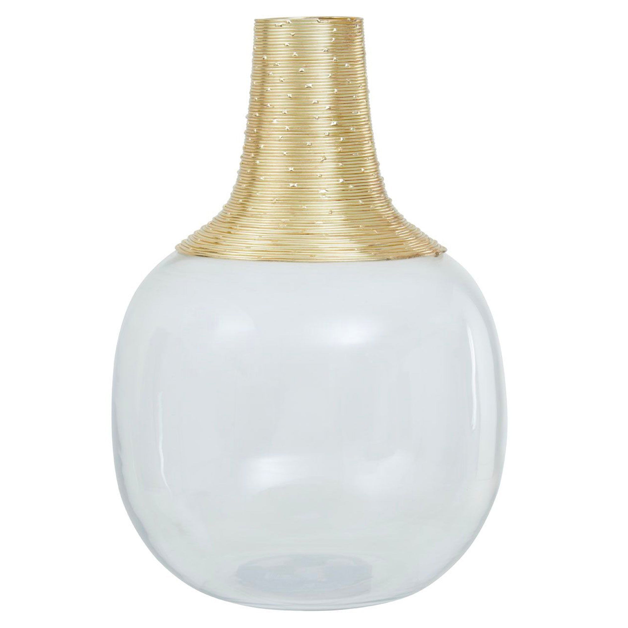 Grand vase avec détails dorés