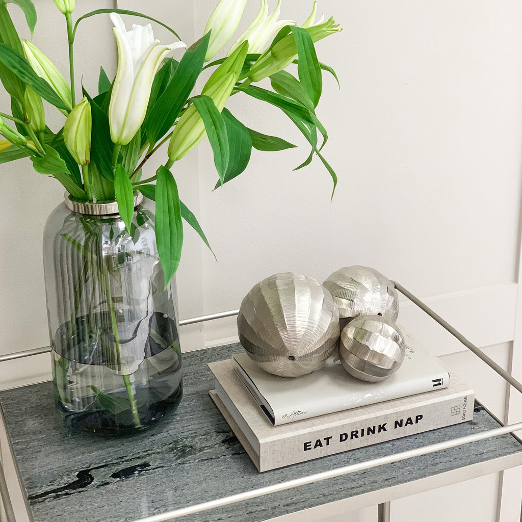 Table d'appoint Luxo en marbre gris