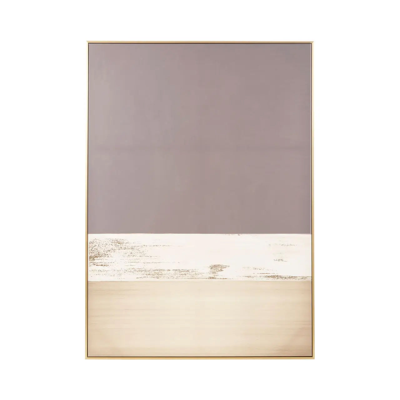 Art mural minimaliste encadré d'or