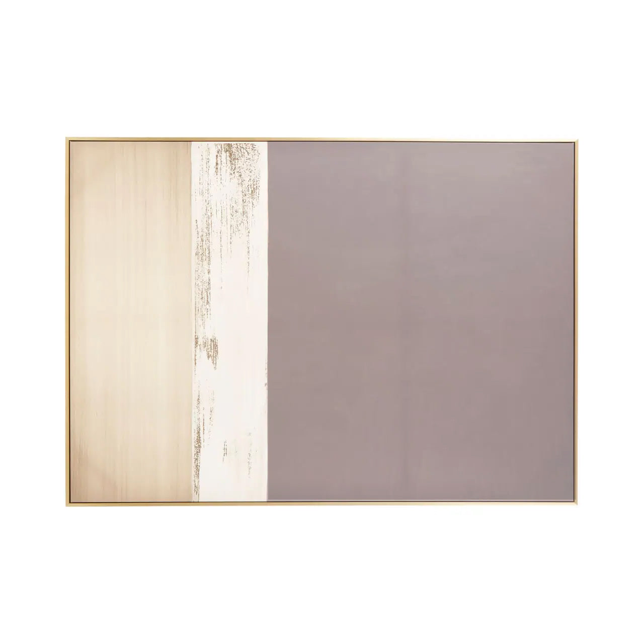 Art mural minimaliste encadré d'or