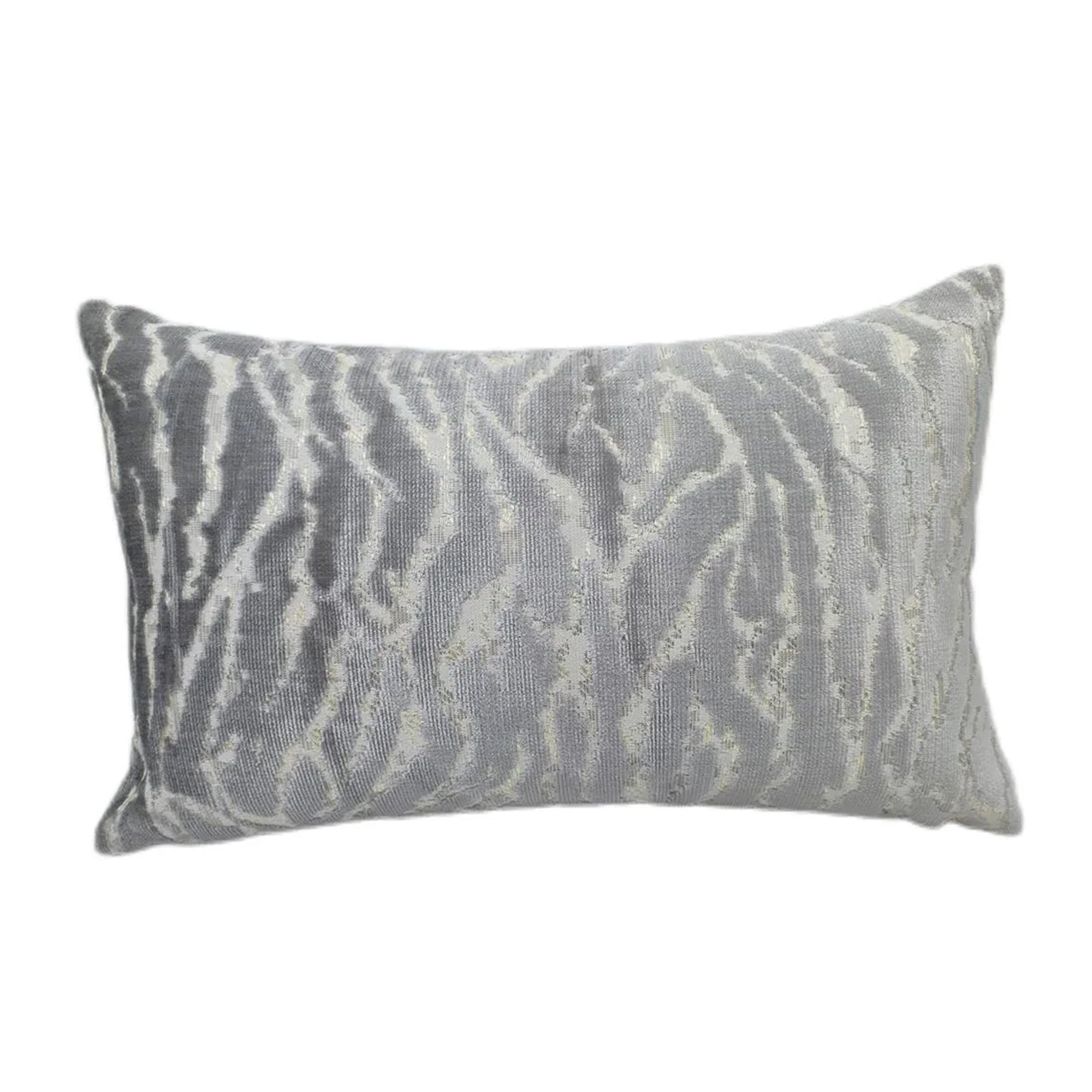 Coussin rectangulaire Malini gris argenté Ritz