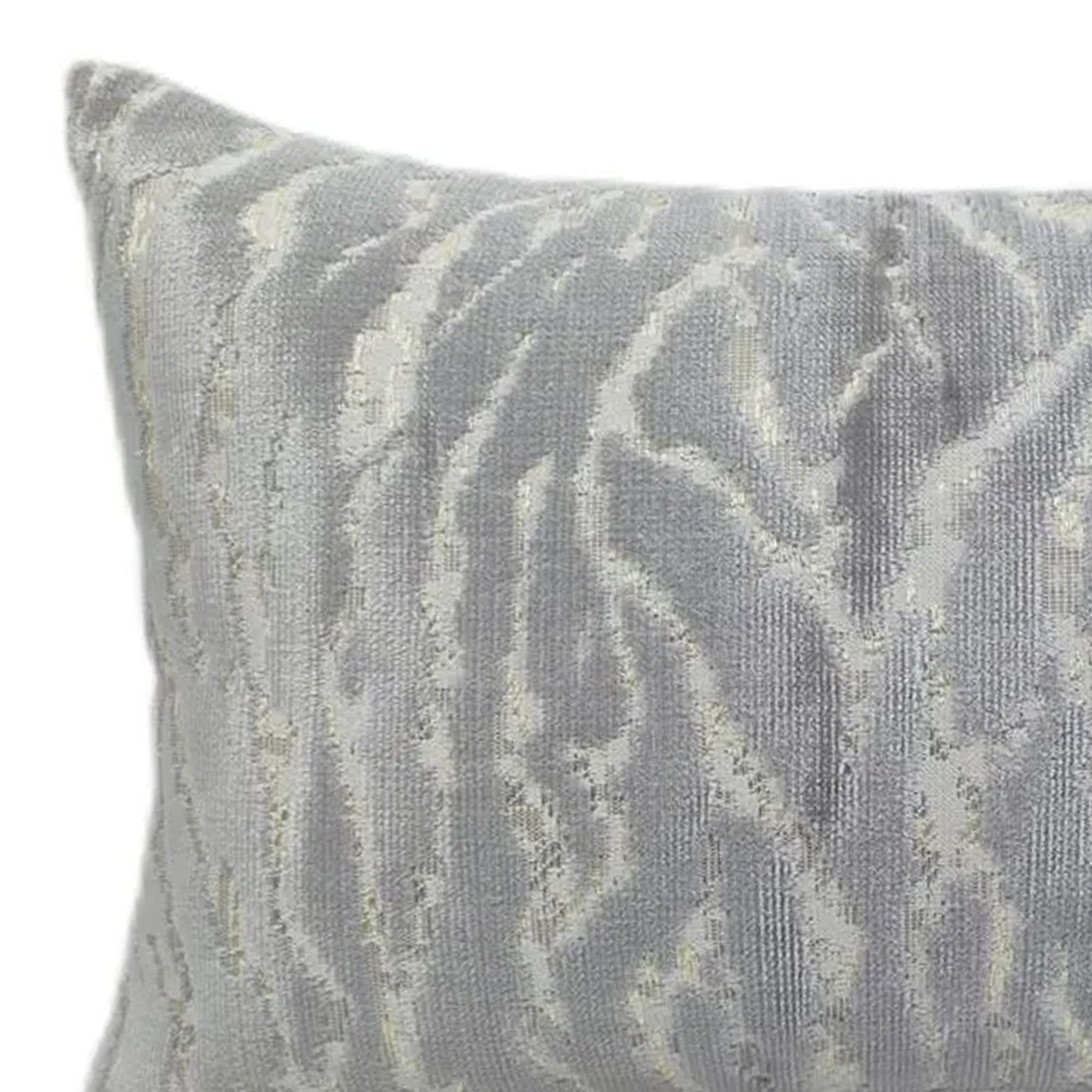 Coussin rectangulaire Malini gris argenté Ritz