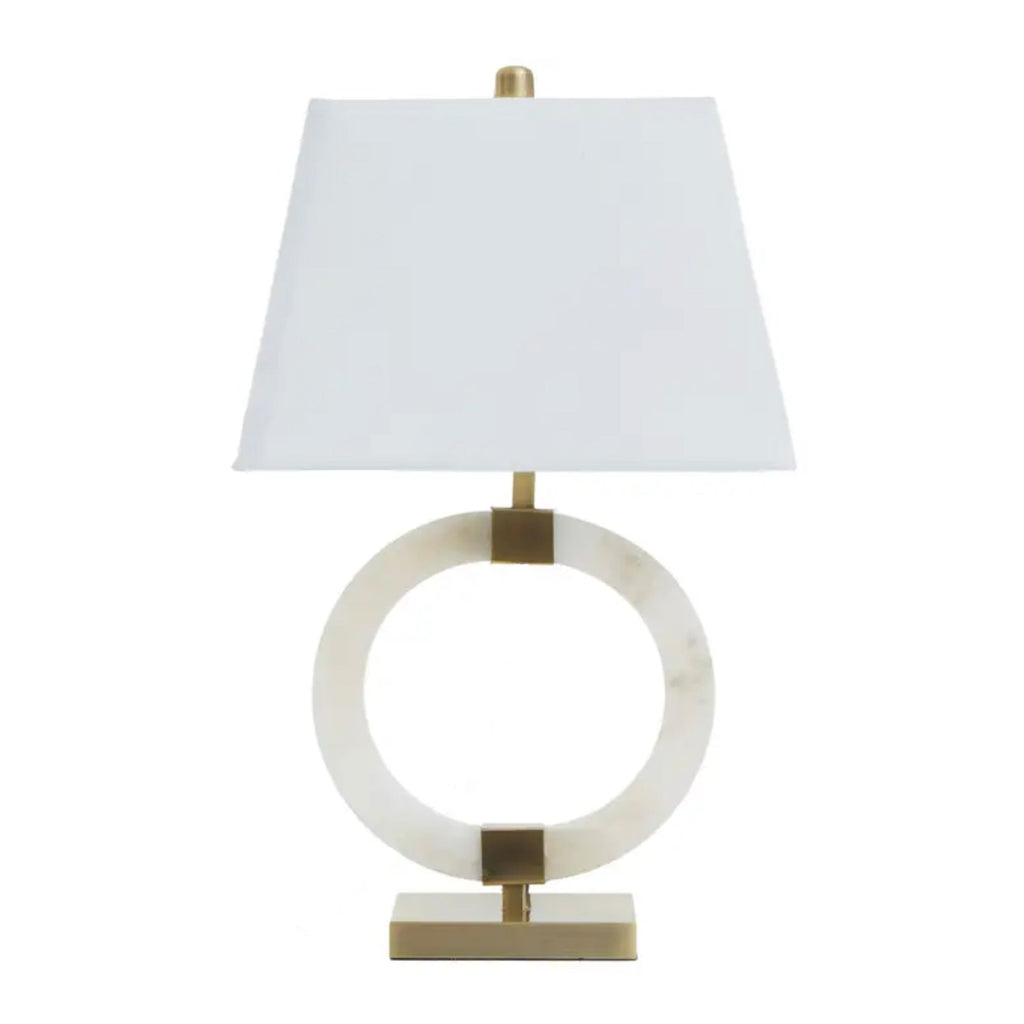 Lampe de table en marbre avec or