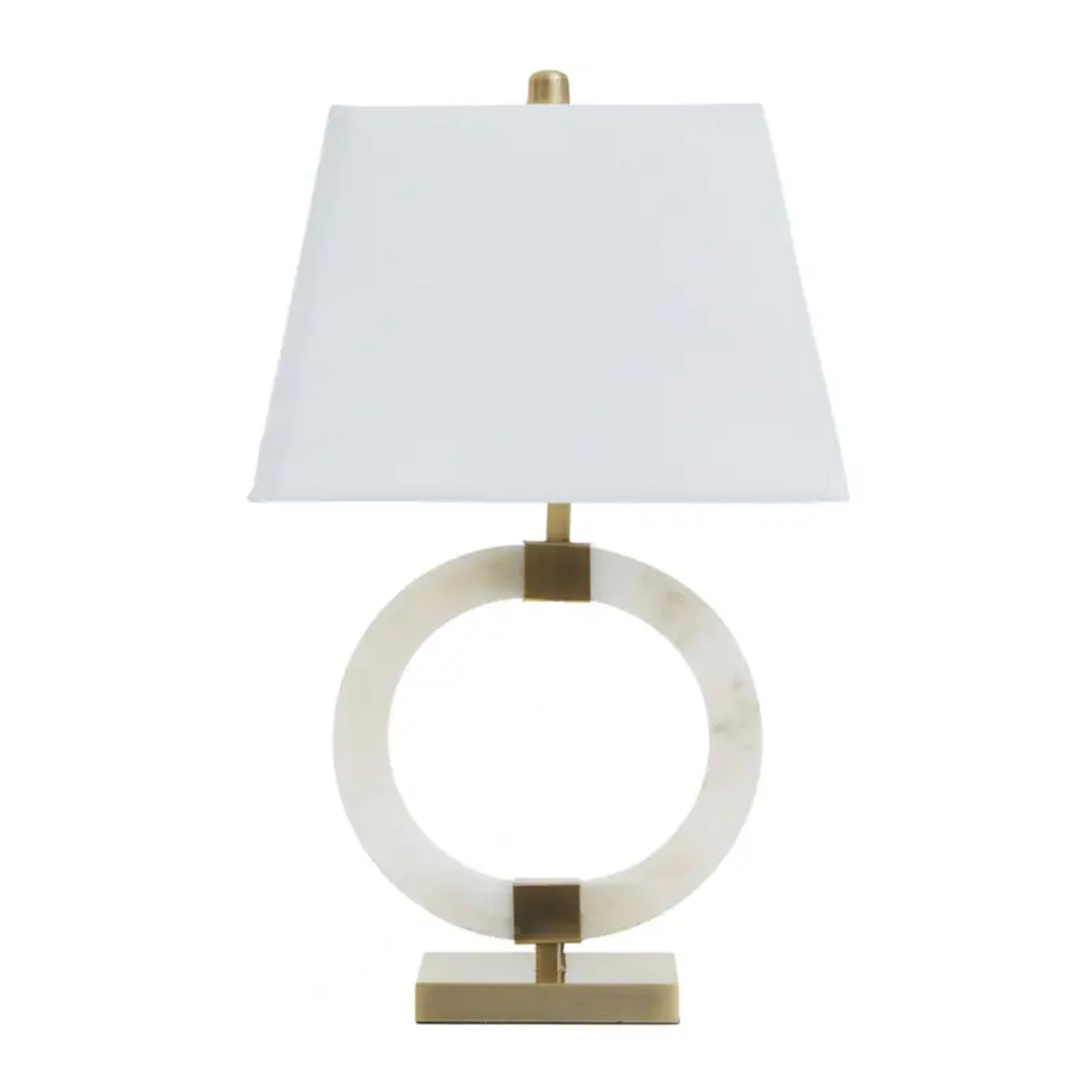 Lampe de table en marbre avec or
