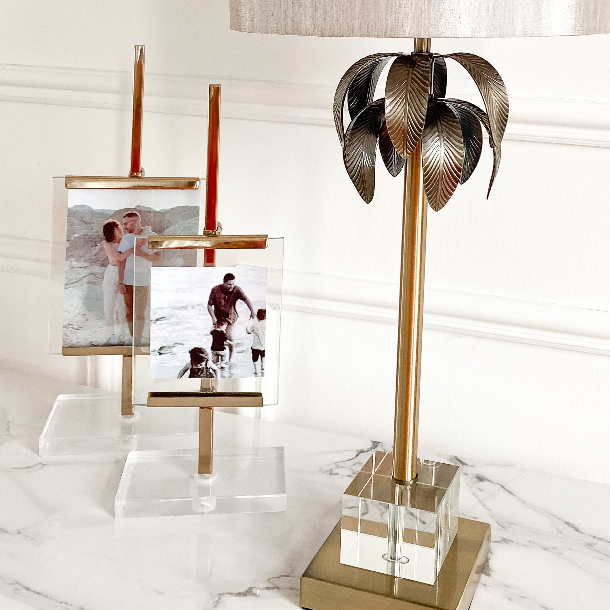 Lampe de table Palm en laiton