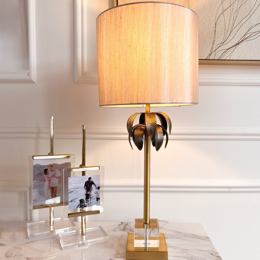 Lampe de table Palm en laiton