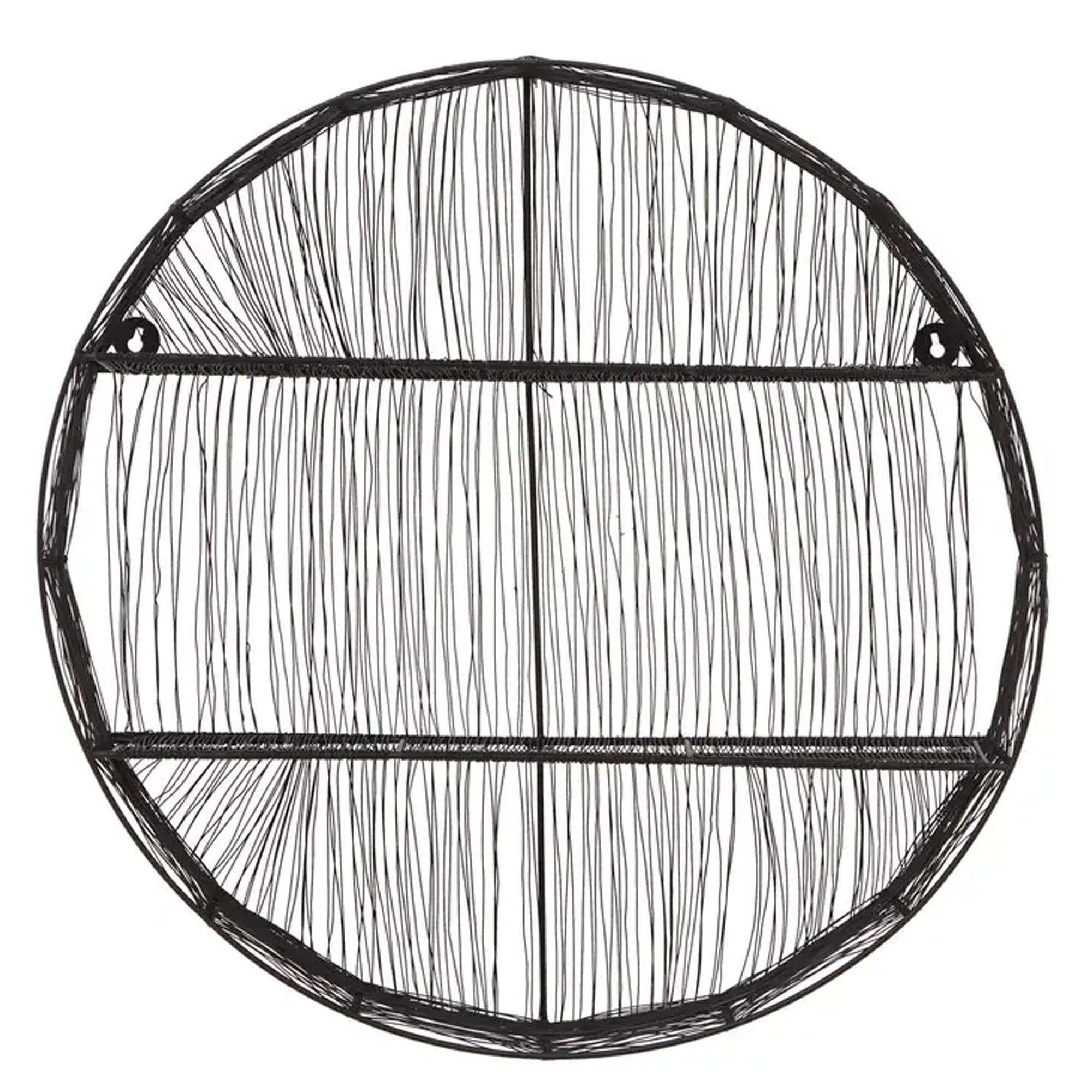 Étagère murale ronde noire Solace
